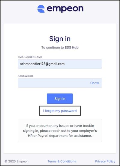 ollh ess|Forgotten password .